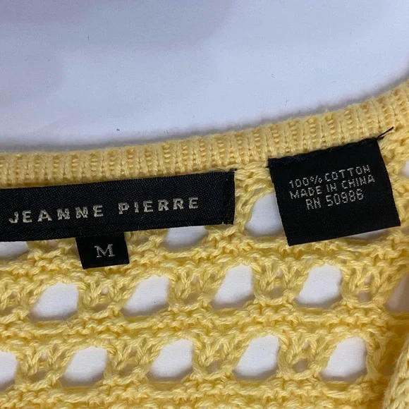 Women’s Crochet Yellow Long Sleeve Top Boho Beach Hippie Festival Fairy Y2K Sz M - Picture 6 of 16